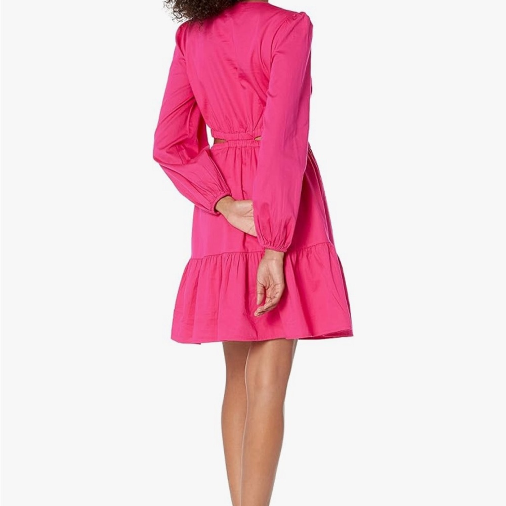 The drop Pink Long Sleeve Dress medium - Picture 2 of 4